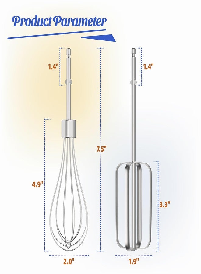 Xinxinlin Replacement Beaters for Hamilton Beach Hand Mixers, Compatible with Models 62682RZ, 62692, 64699, 62695V Series - Image 3